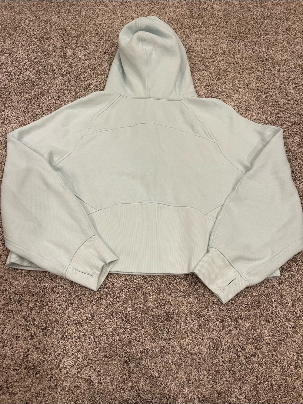 Lululemon Sea Mist Scuba Oversized Half-Zip Hoodie Size XL/XXL - Picture 5 of 7